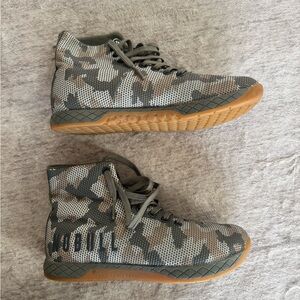 NOBULL High-Top Camo Trainers - Gray and Tan